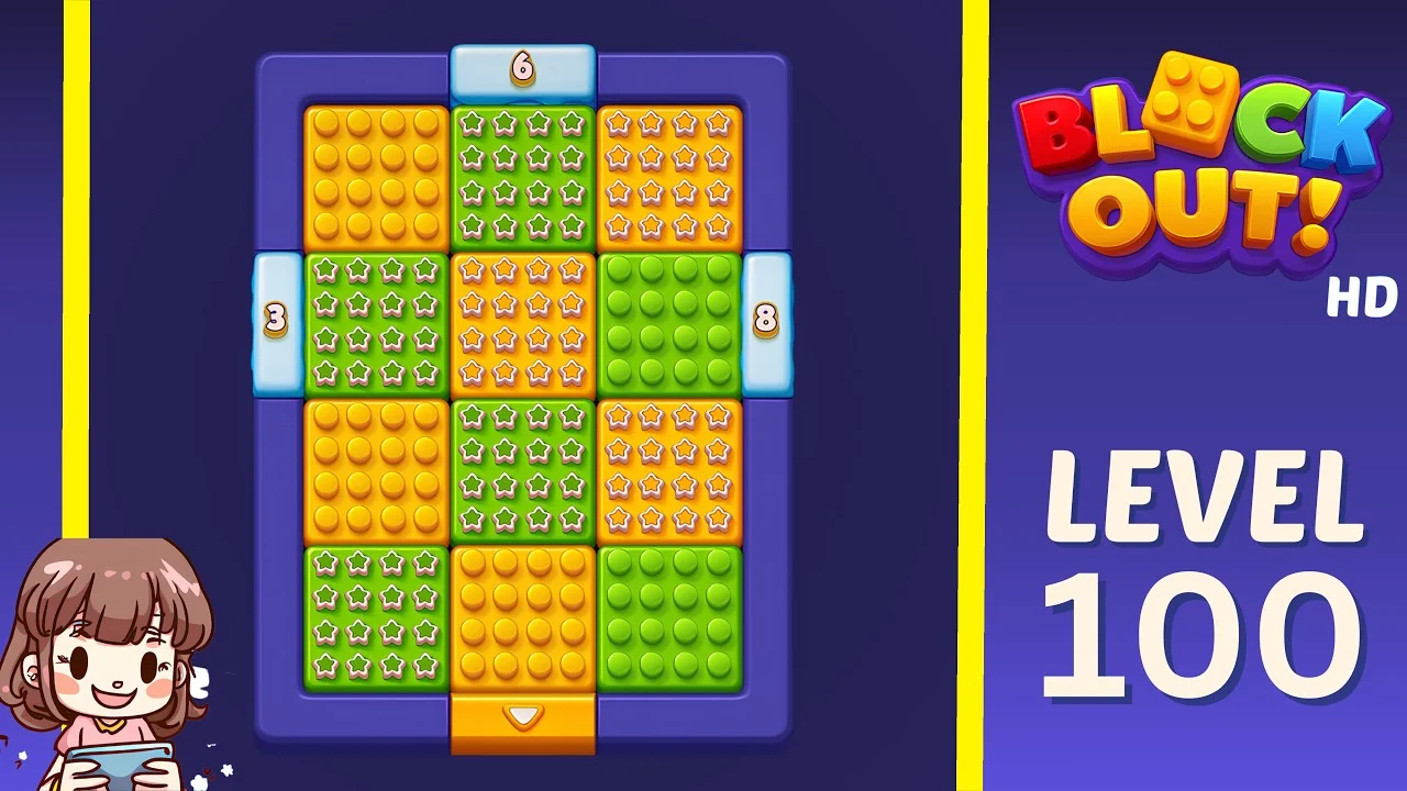 Block Out Level 100 gameplay