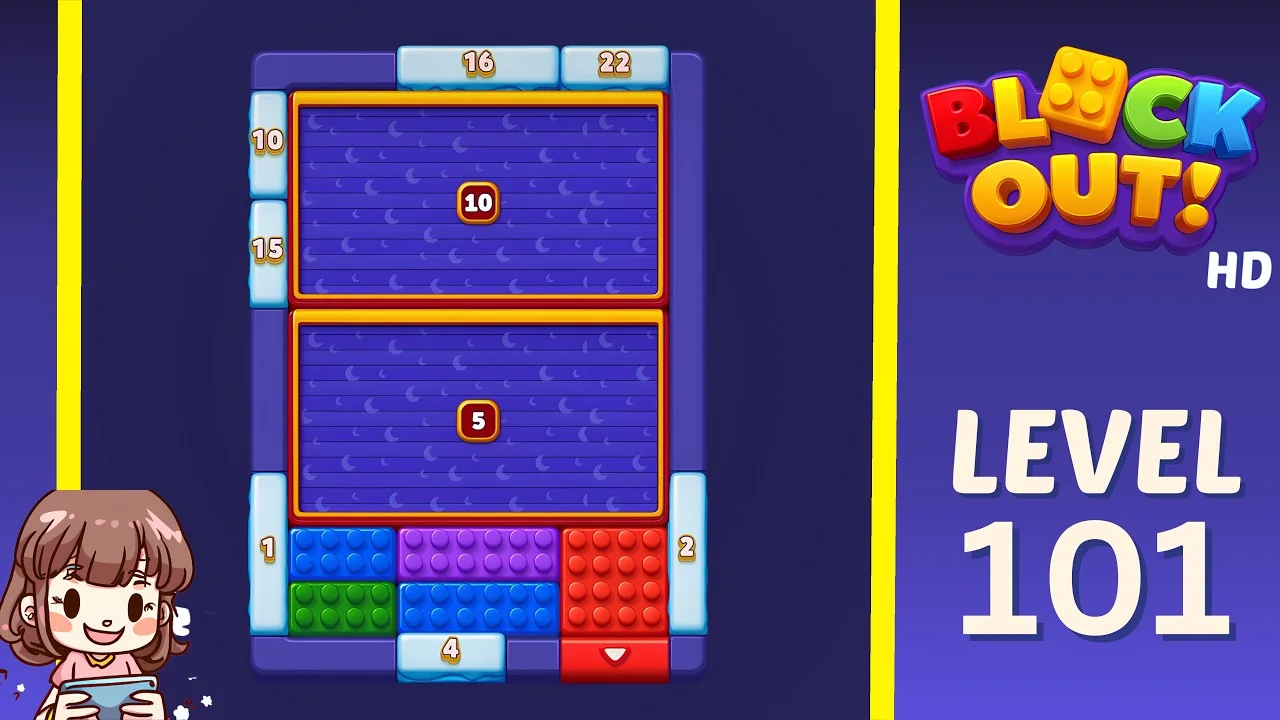 Block Out Level 101 gameplay