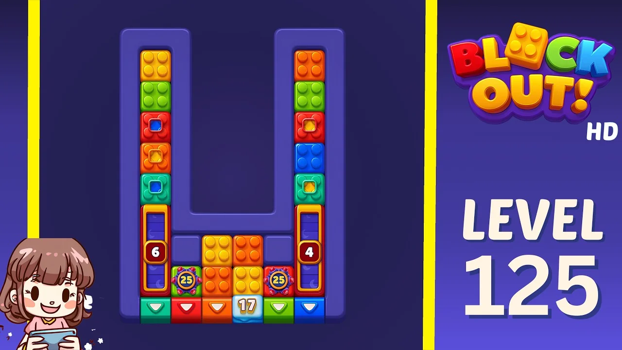 Block Out Level 125 gameplay