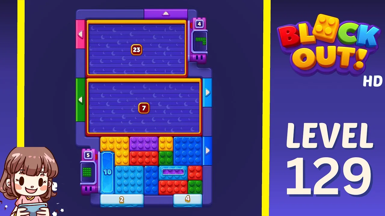 Block Out Level 129 gameplay
