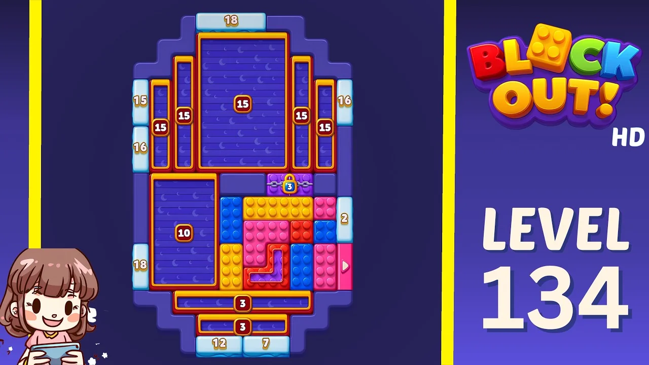 Block Out Level 134 gameplay