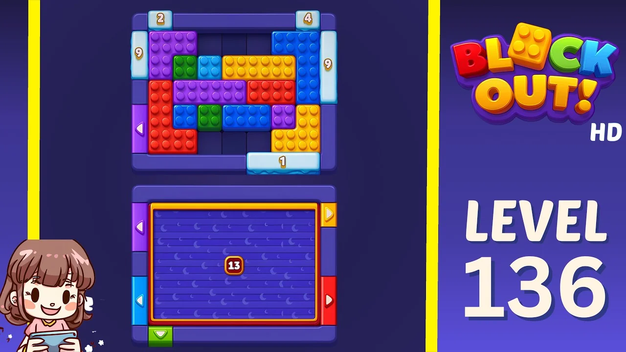Block Out Level 136 gameplay