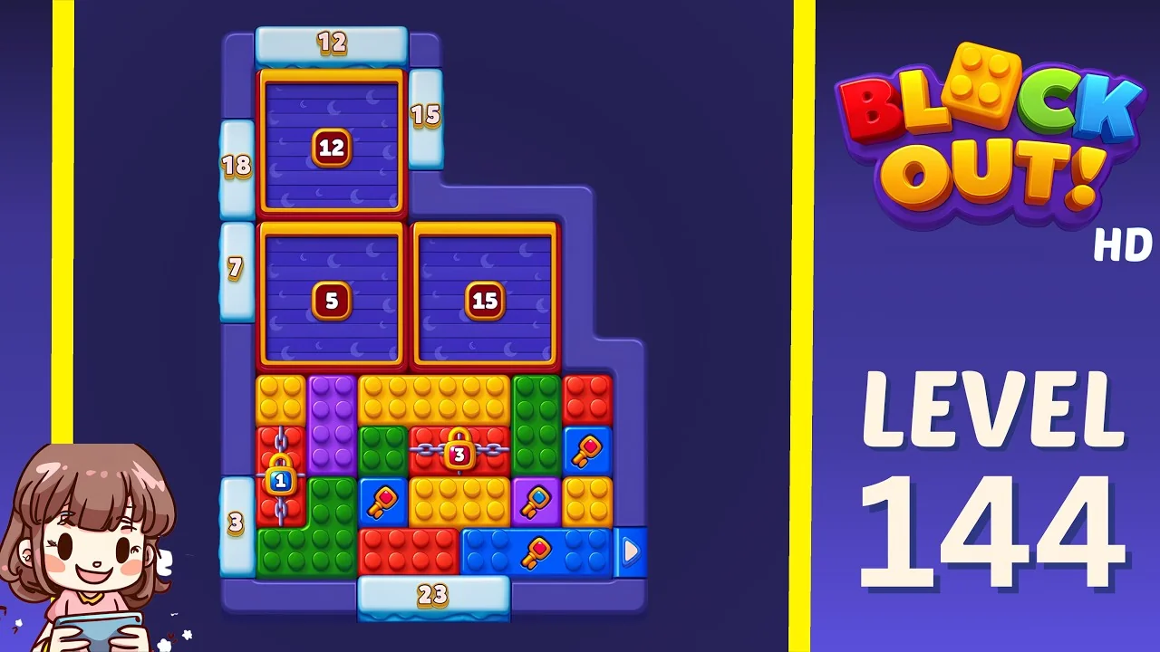 Block Out Level 144 gameplay