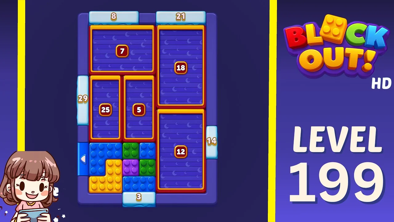 Block Out Level 199 gameplay
