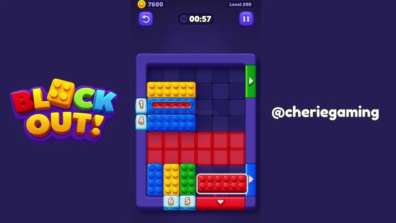 Block Out Level 200 gameplay