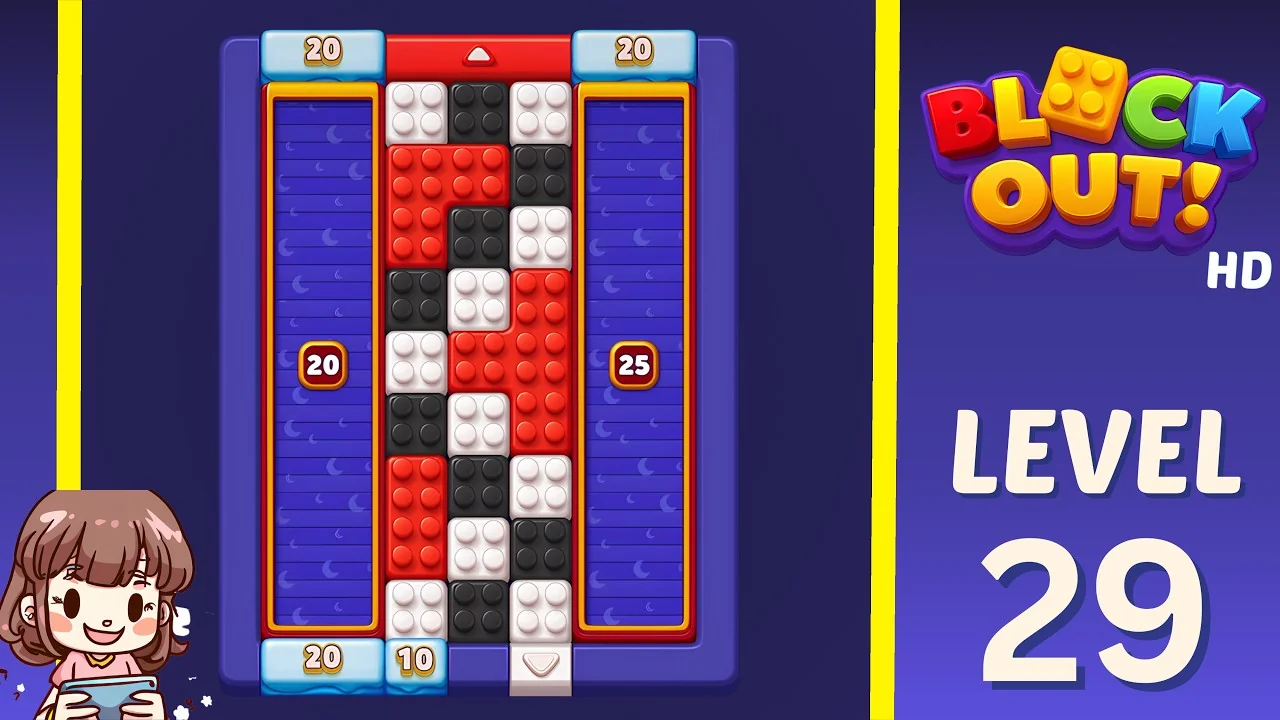 Block Out Level 29 gameplay