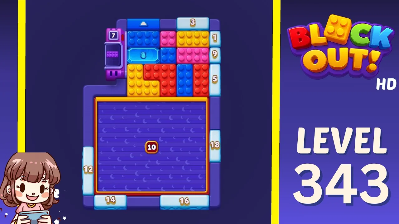 Block Out Level 343 gameplay