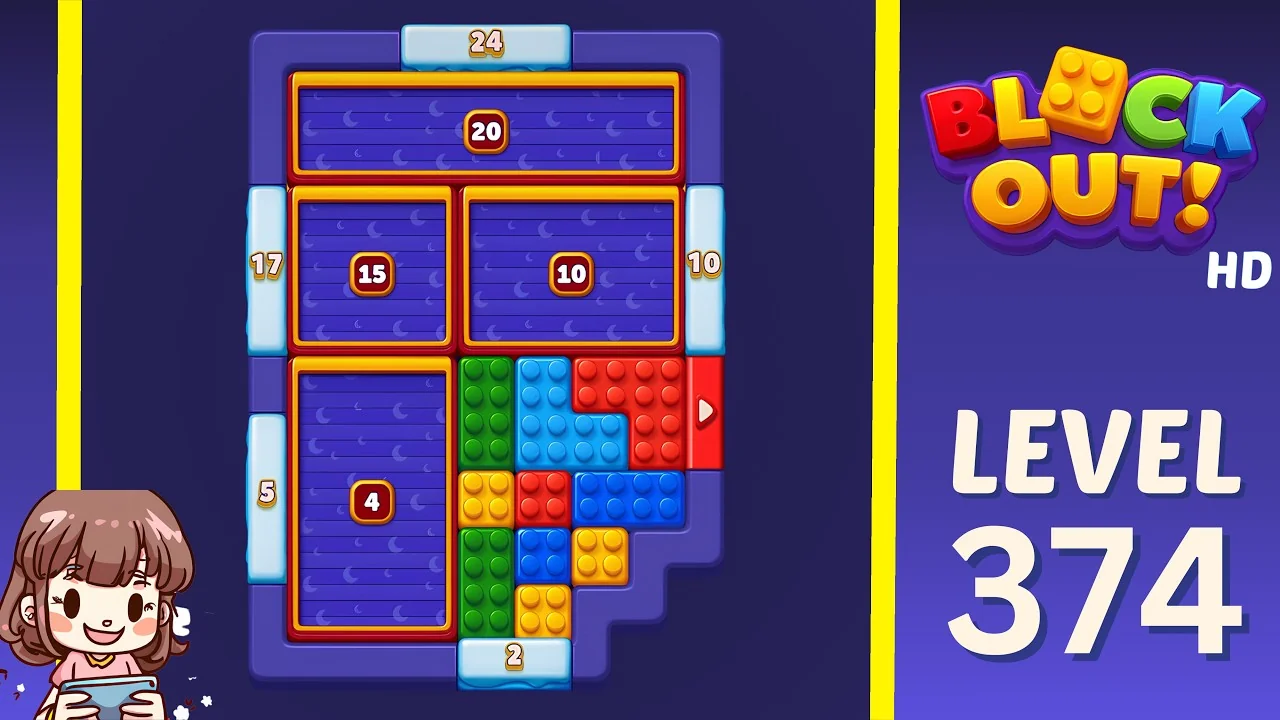 Block Out Level 374 gameplay