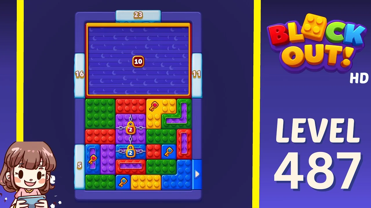 Block Out Level 487 gameplay