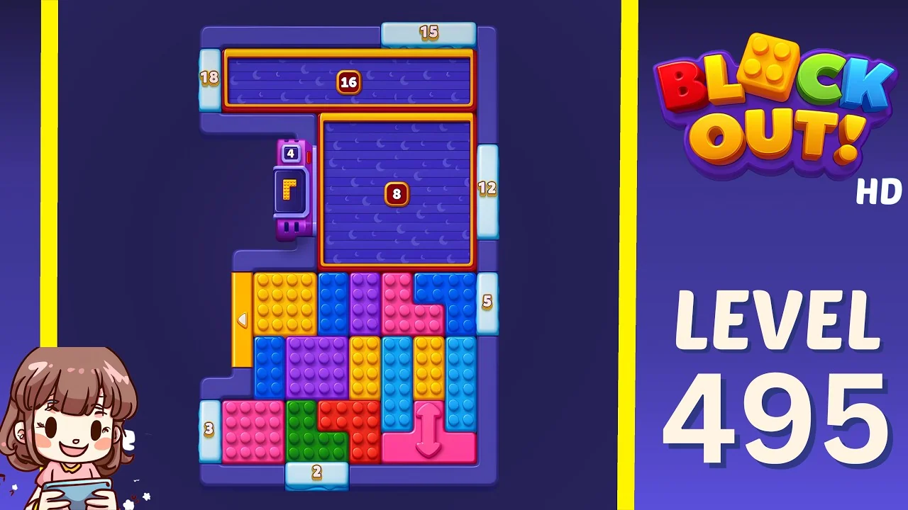 Block Out Level 495 gameplay