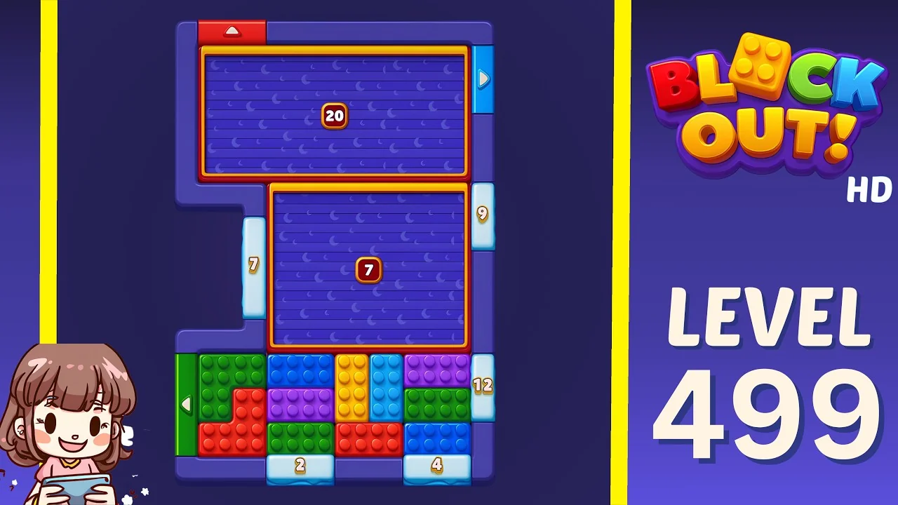 Block Out Level 499 gameplay