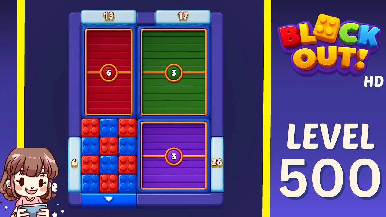 Block Out Level 500 gameplay