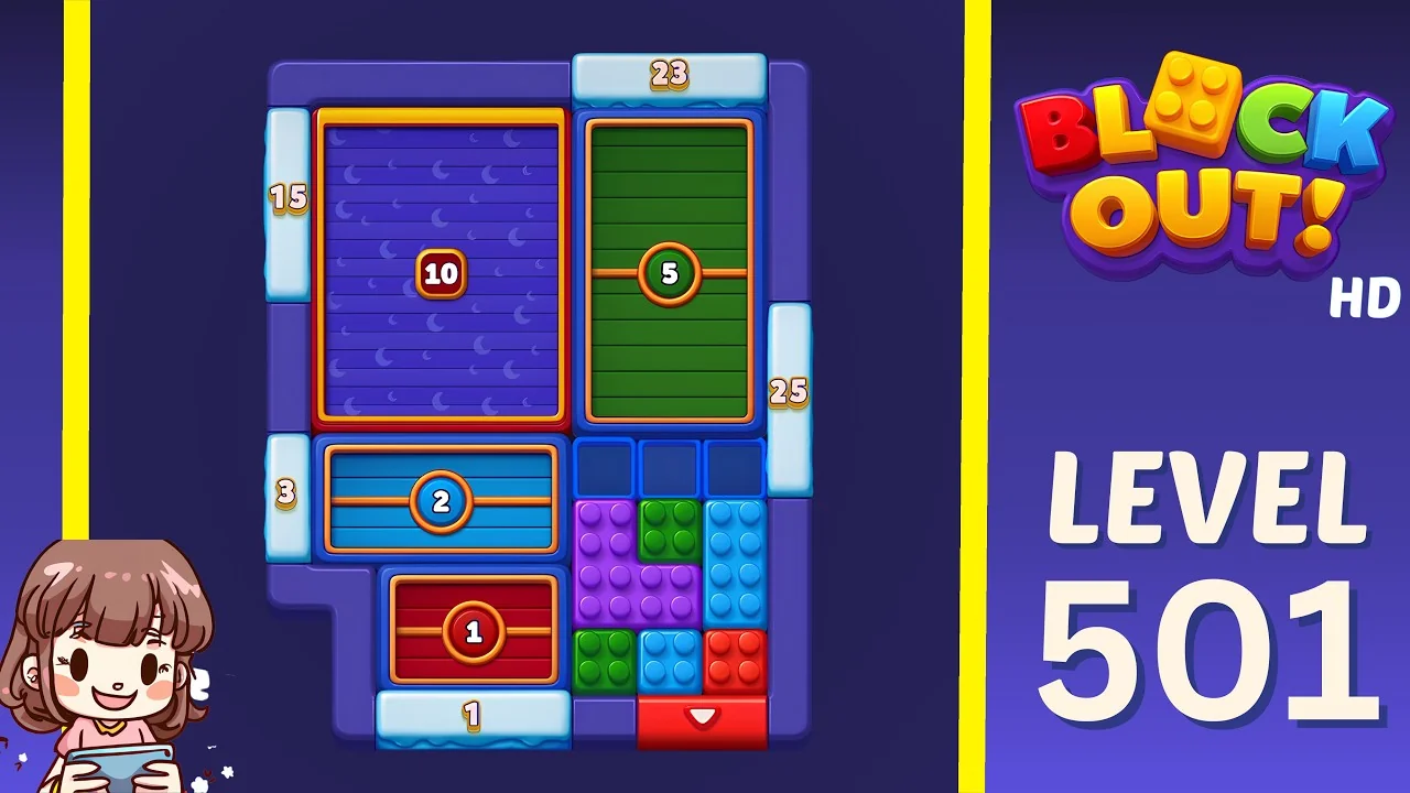Block Out Level 501 gameplay
