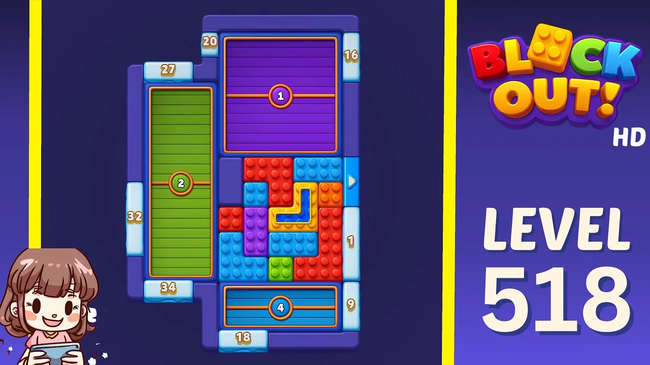 Block Out Level 518 gameplay