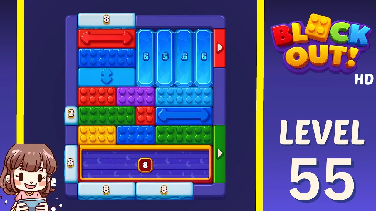 Block Out Level 55 gameplay