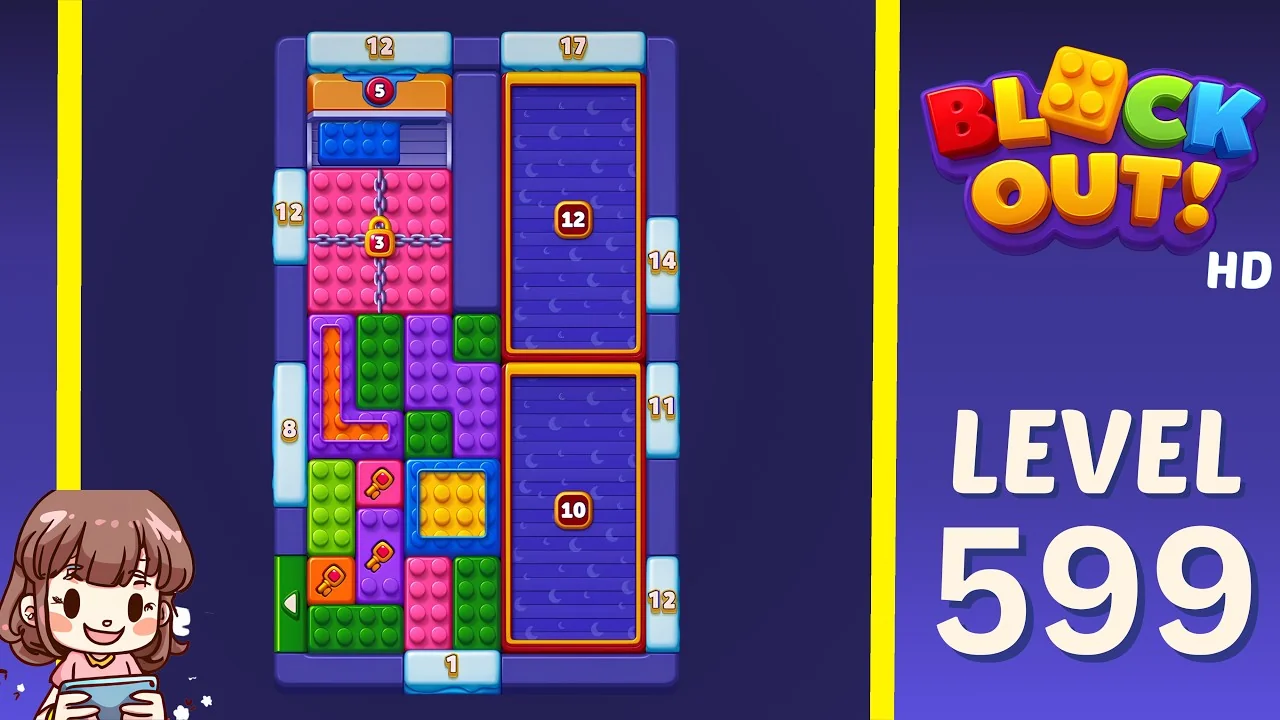 Block Out Level 599 gameplay