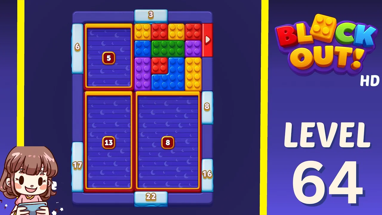 Block Out Level 64 gameplay