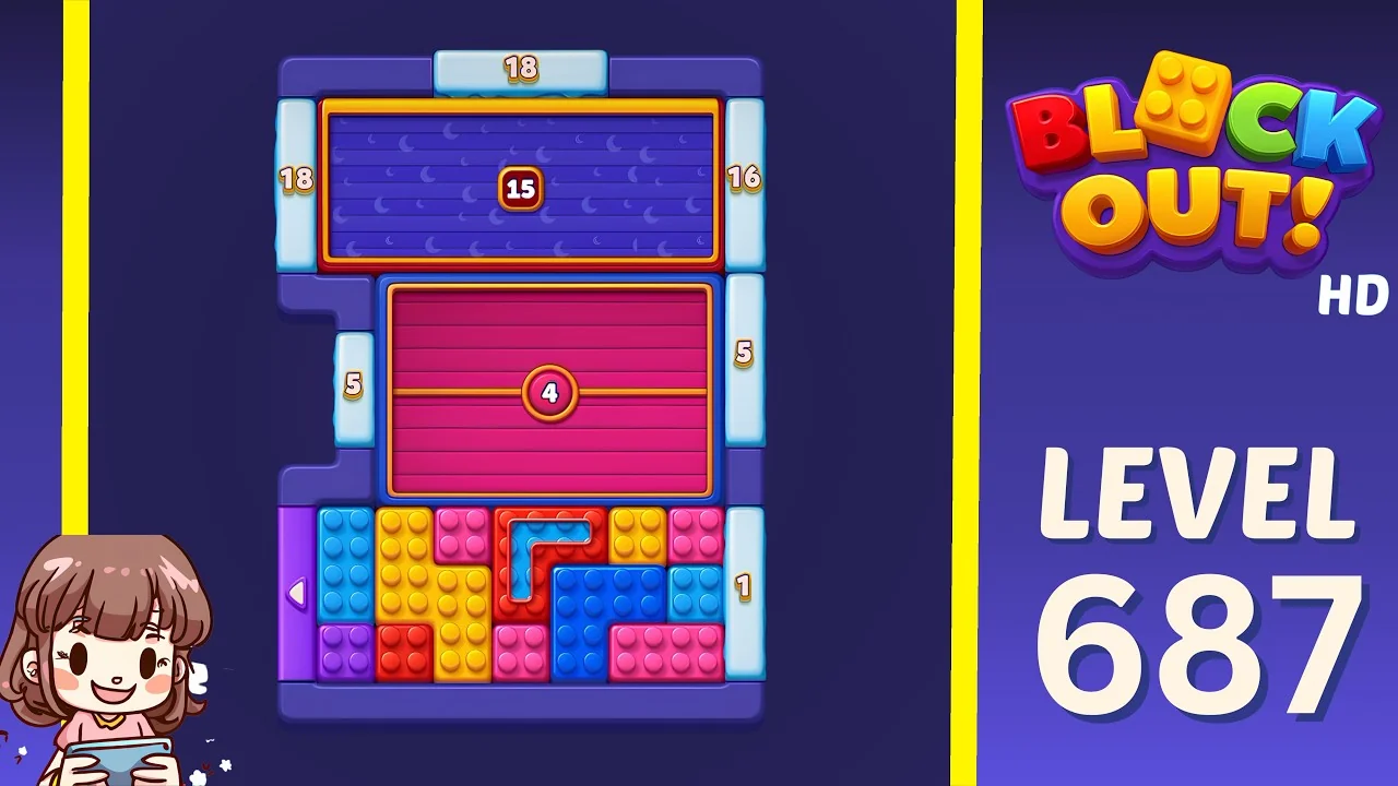 Block Out Level 687 gameplay
