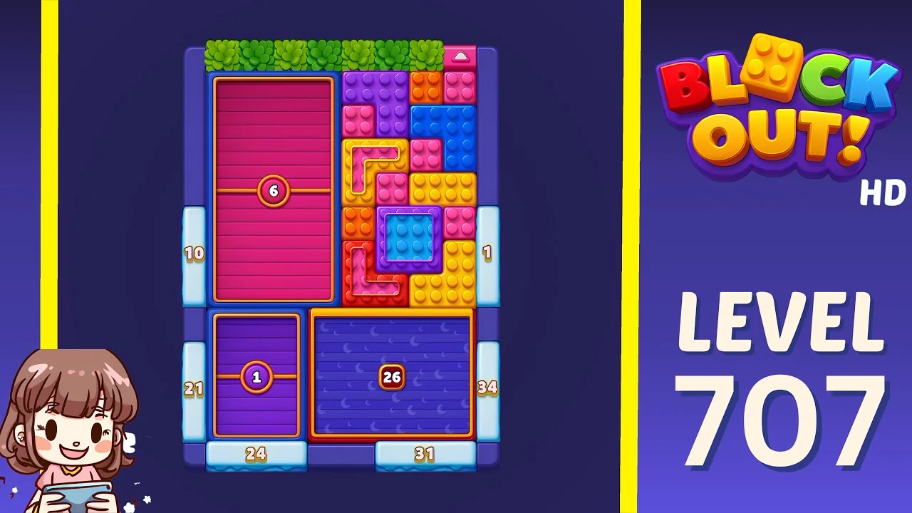Block Out Level 707 gameplay