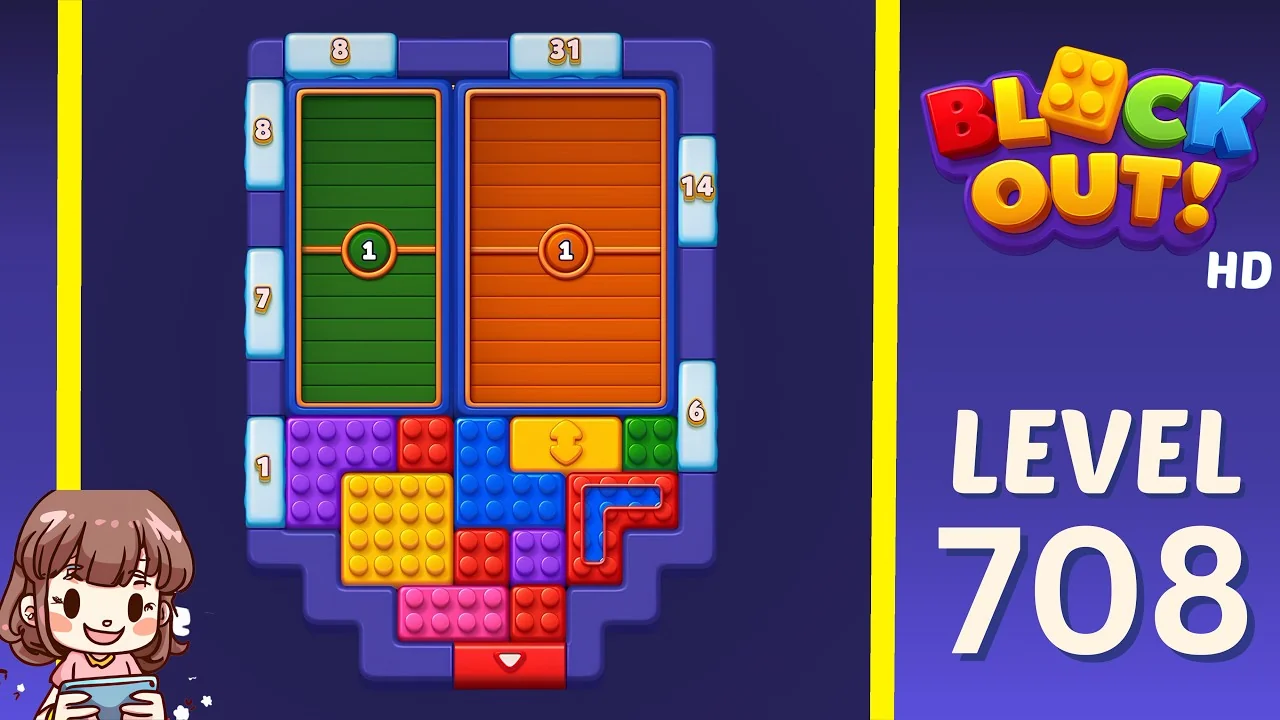 Block Out Level 708 gameplay