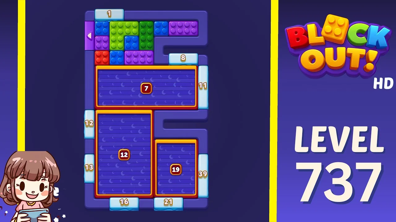 Block Out Level 737 gameplay