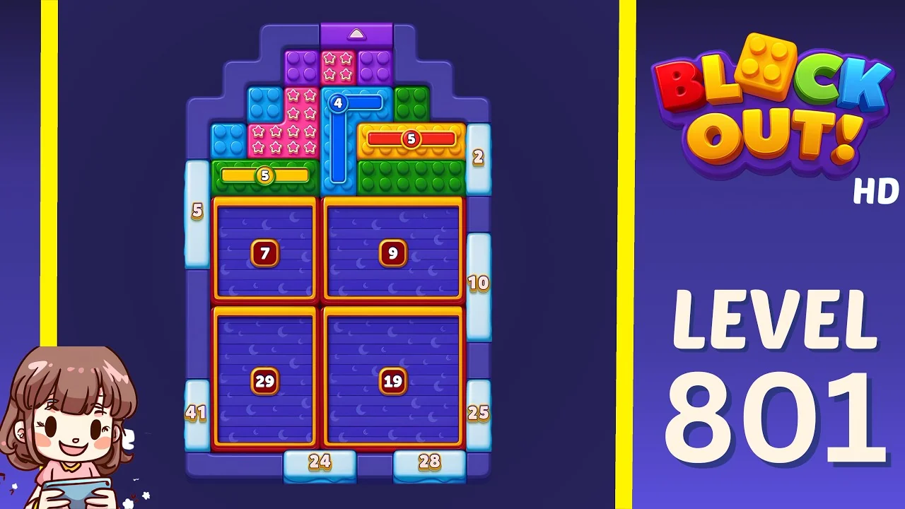 Block Out Level 801 gameplay