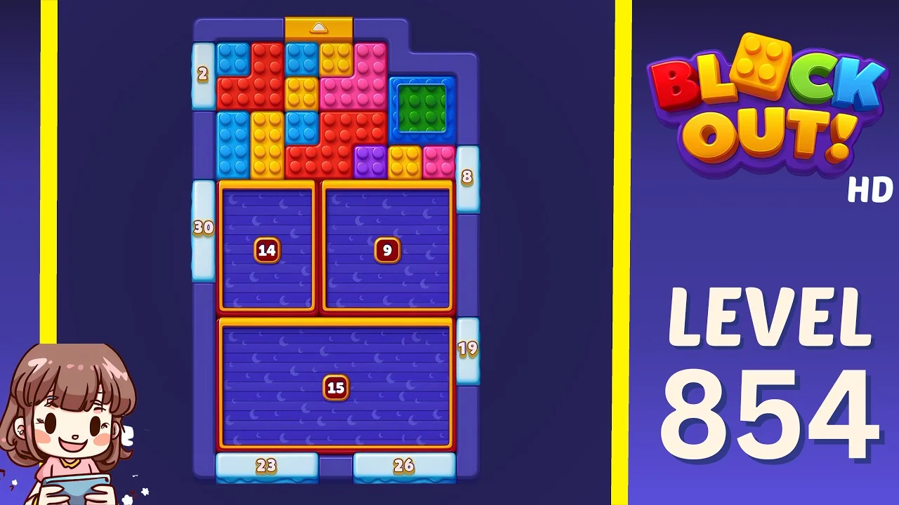Block Out Level 854 board preview