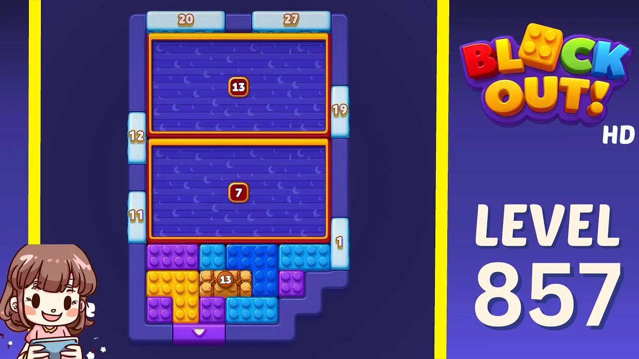 Block Out Level 857 board preview