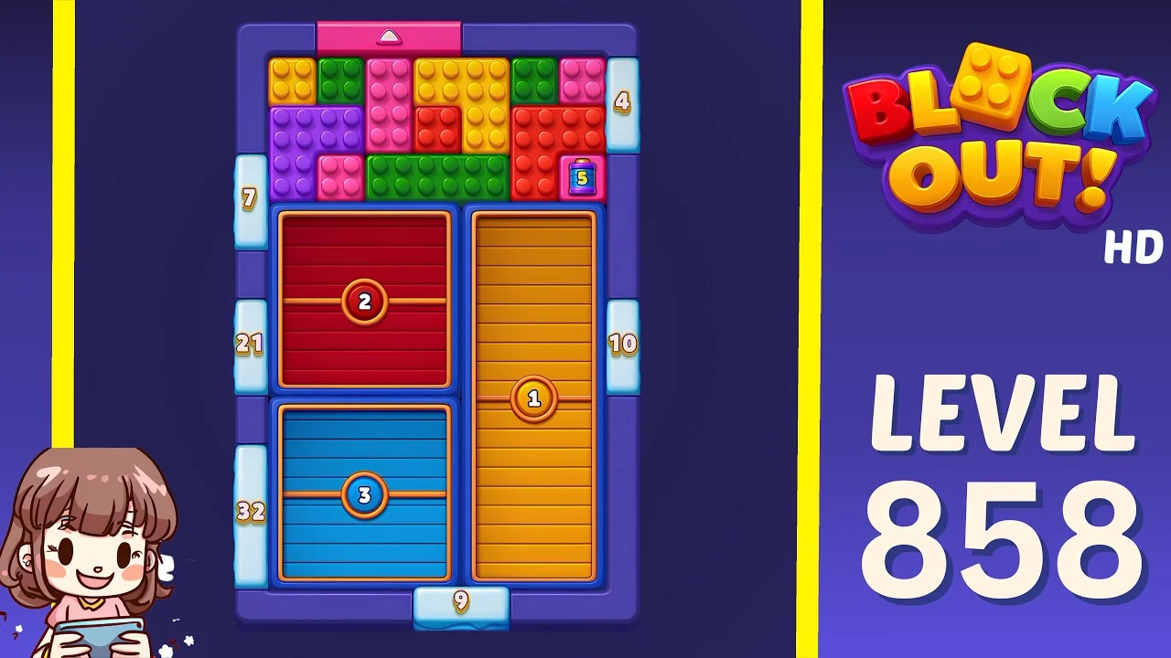 Block Out Level 858 board preview
