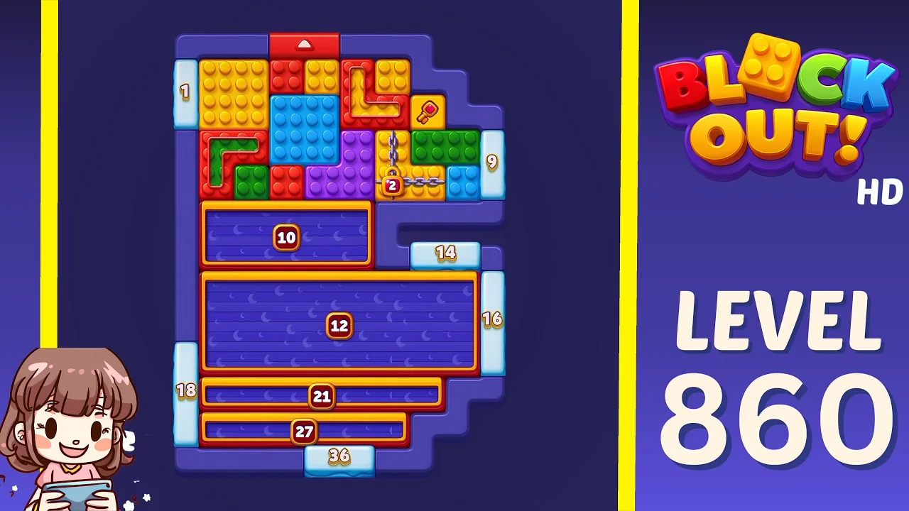Block Out Level 860 board preview
