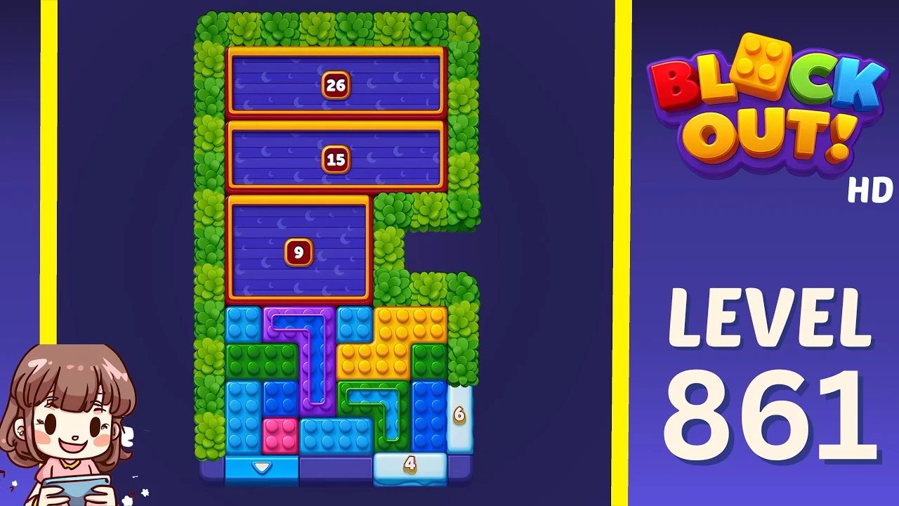 Block Out Level 861 board preview