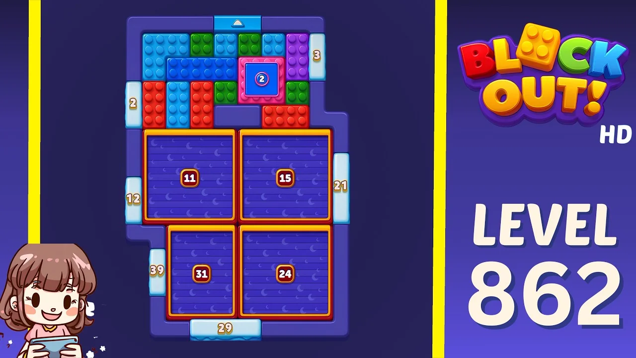 Block Out Level 862 board preview