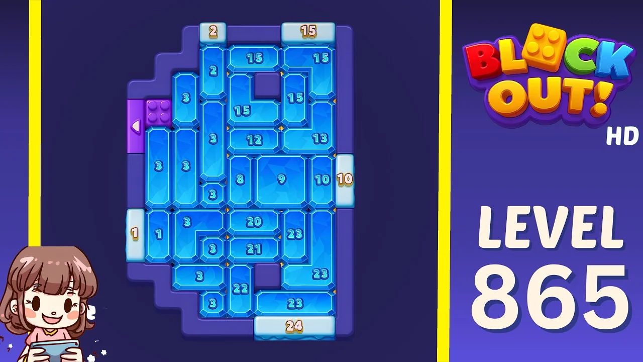 Block Out Level 865 board preview
