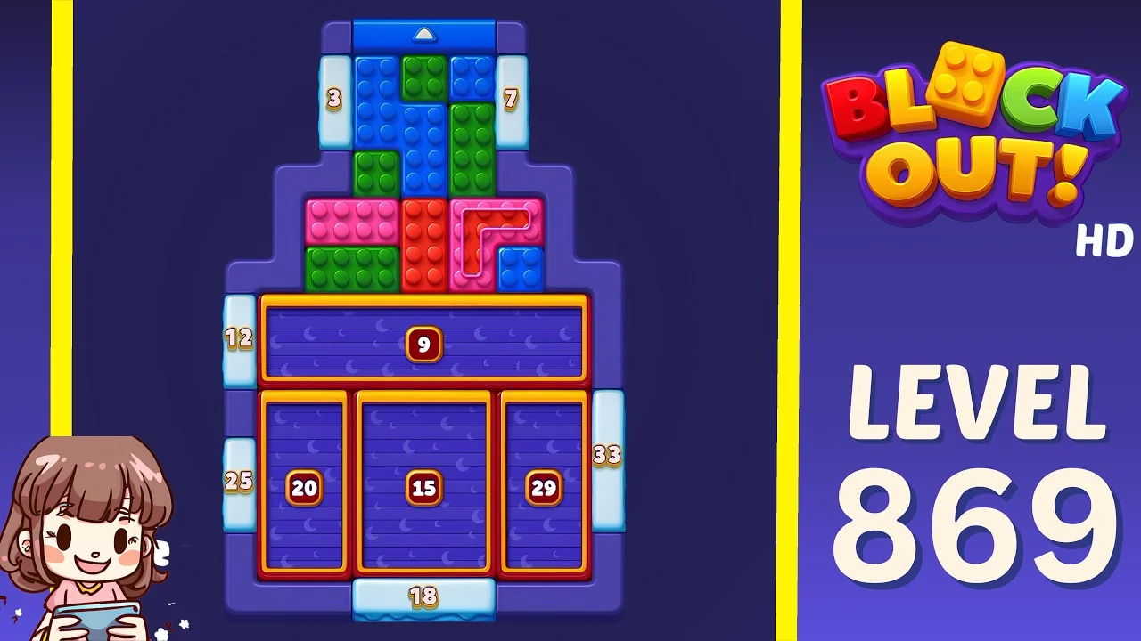 Block Out Level 869 board preview
