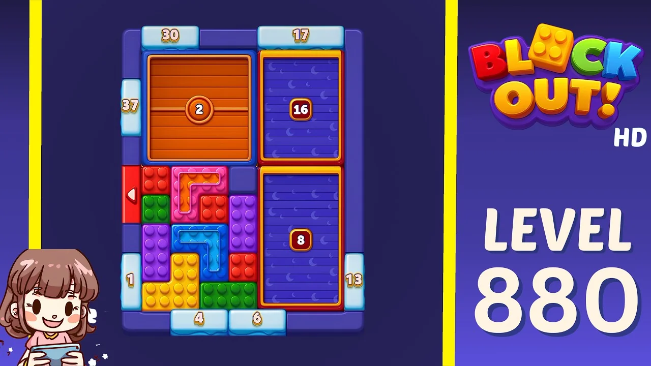 Block Out Level 880 board preview