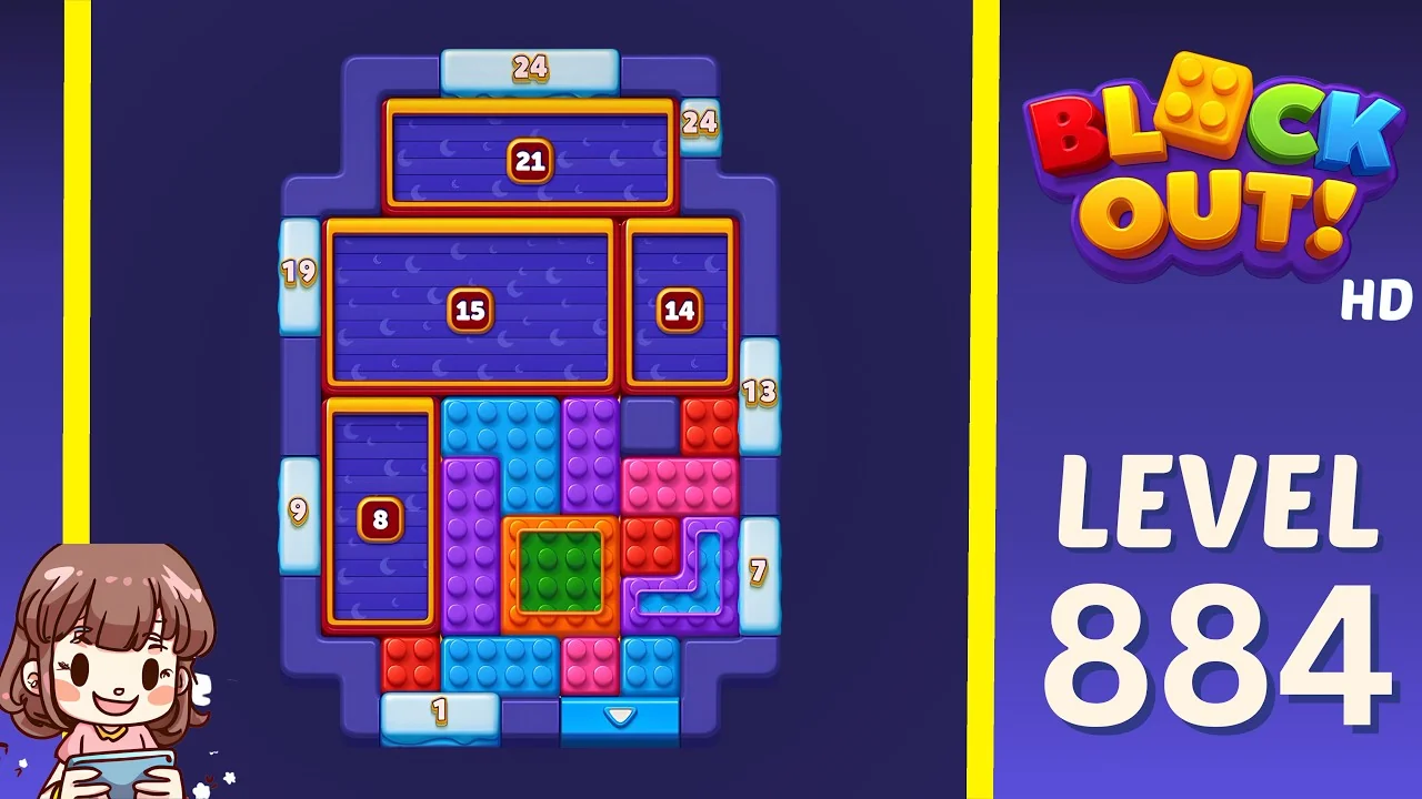 Block Out Level 884 gameplay screenshot