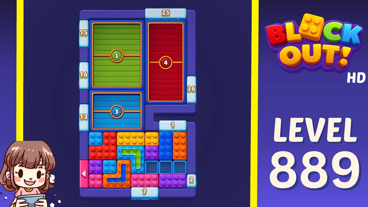 Block Out Level 889 gameplay screenshot