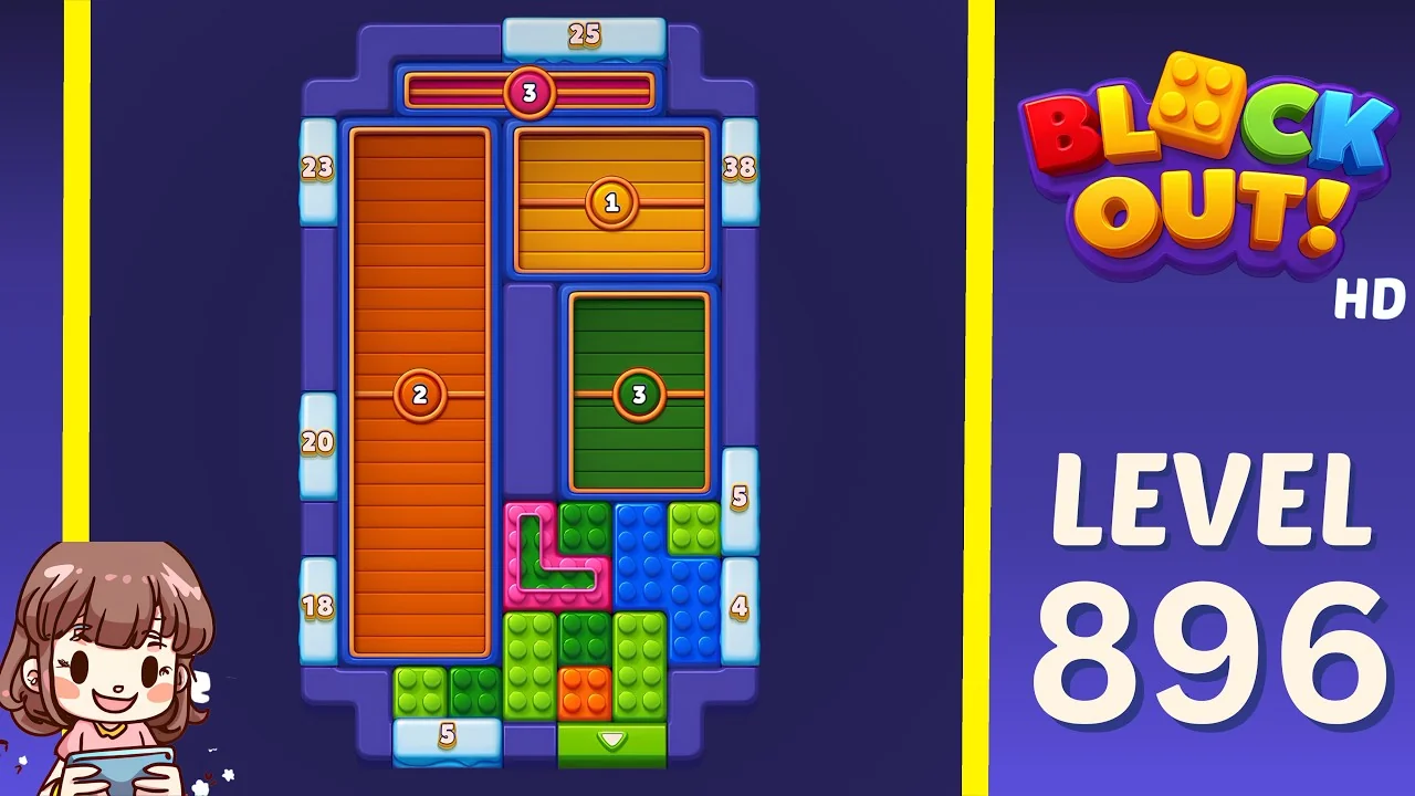Block Out Level 896 board preview