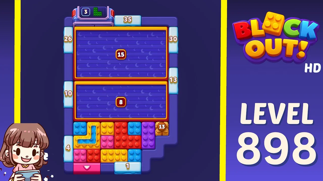 Block Out Level 898 board preview