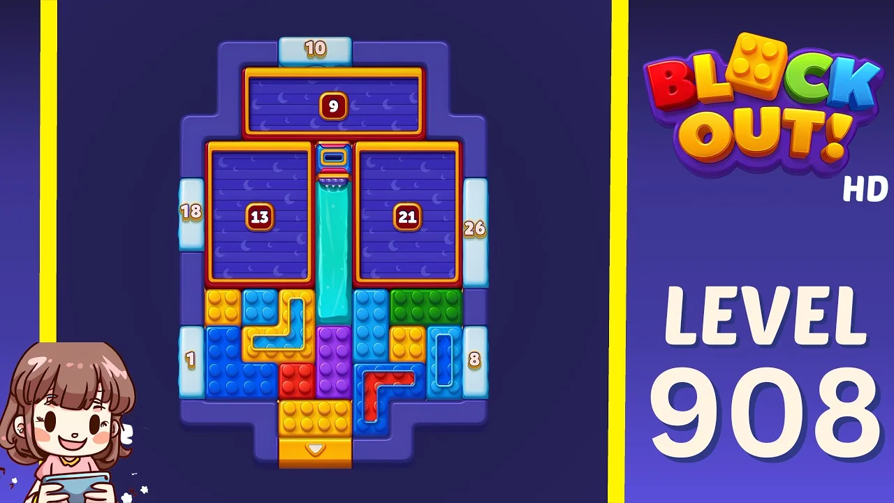 Block Out Level 908 board preview