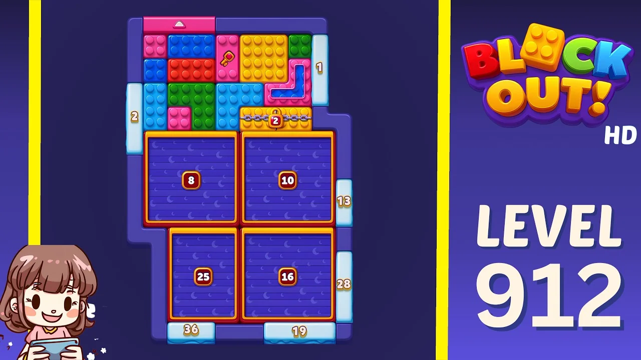 Block Out Level 912 board preview