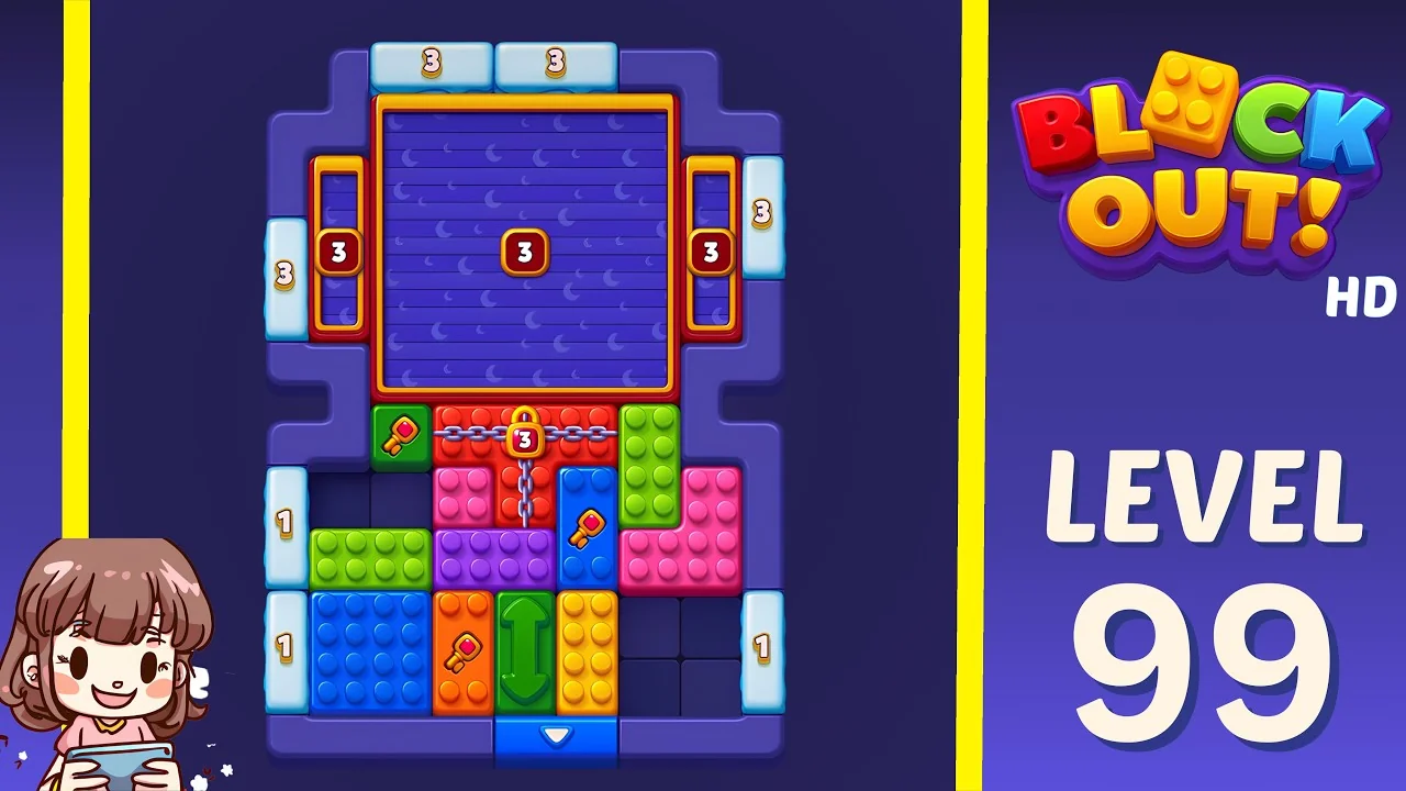 Block Out Level 99 gameplay