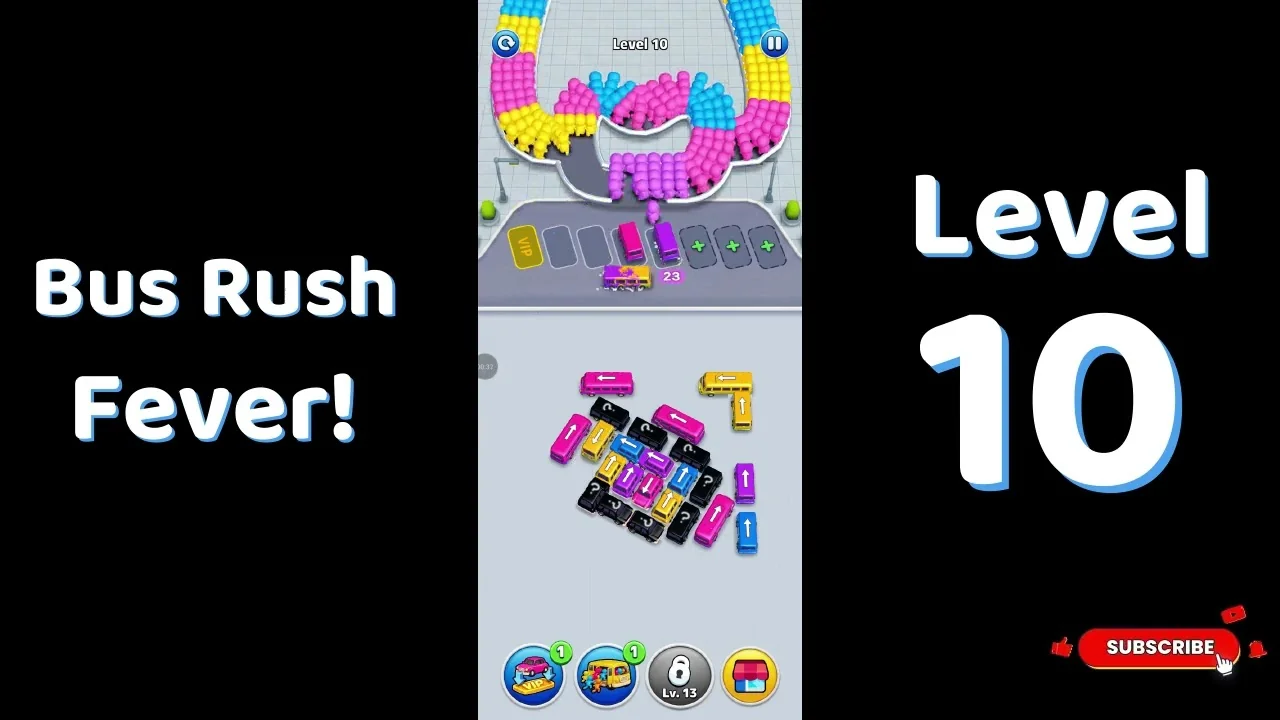 Bus Traffic Fever Level 10 board