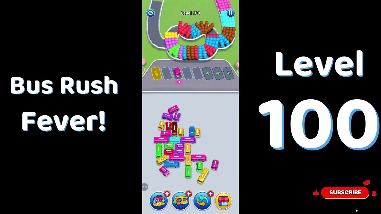 Bus Traffic Fever Level 100 board