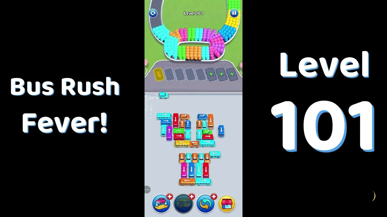 Bus Traffic Fever Level 101 board