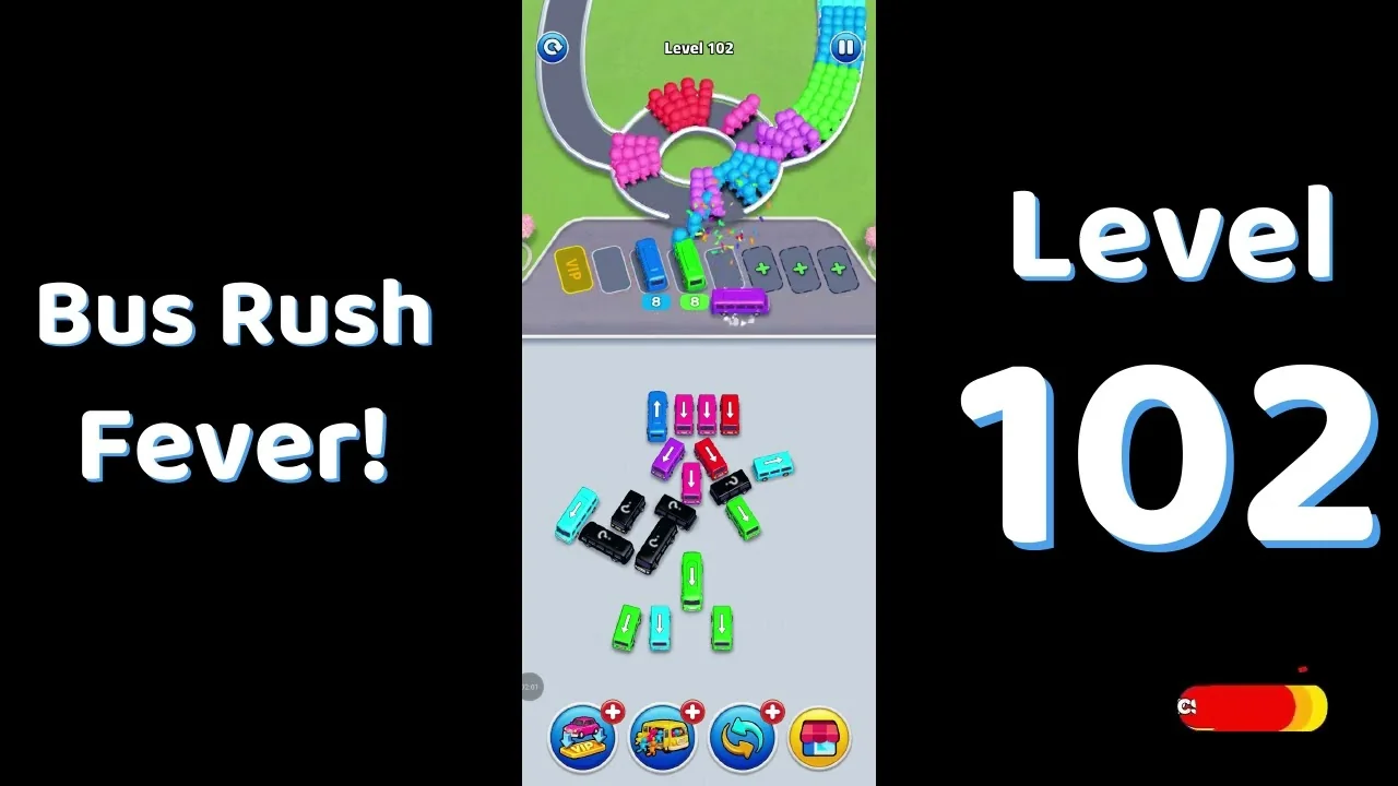 Bus Traffic Fever Level 102 board