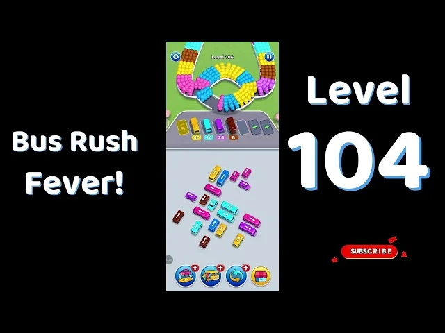 Bus Traffic Fever Level 104 board