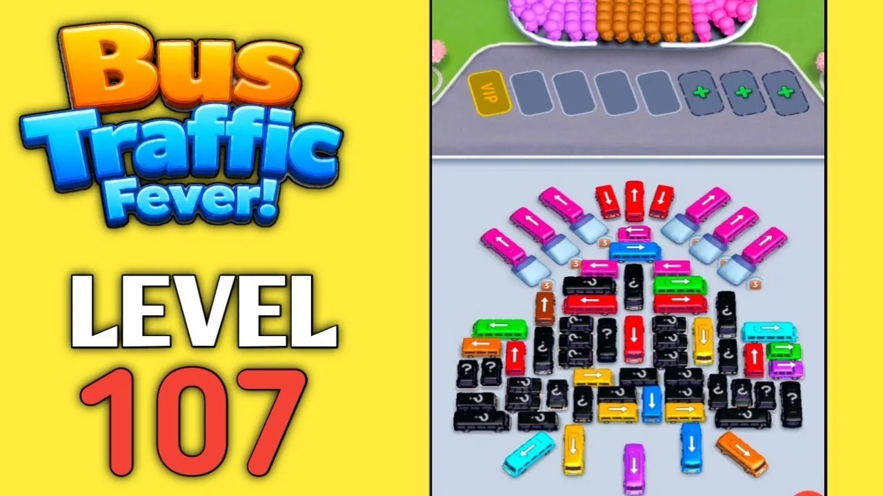 Bus Traffic Fever Level 107 board