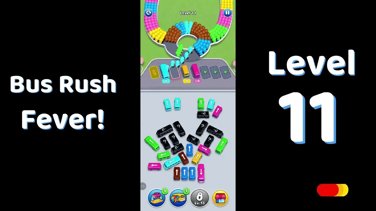 Bus Traffic Fever Level 11 board