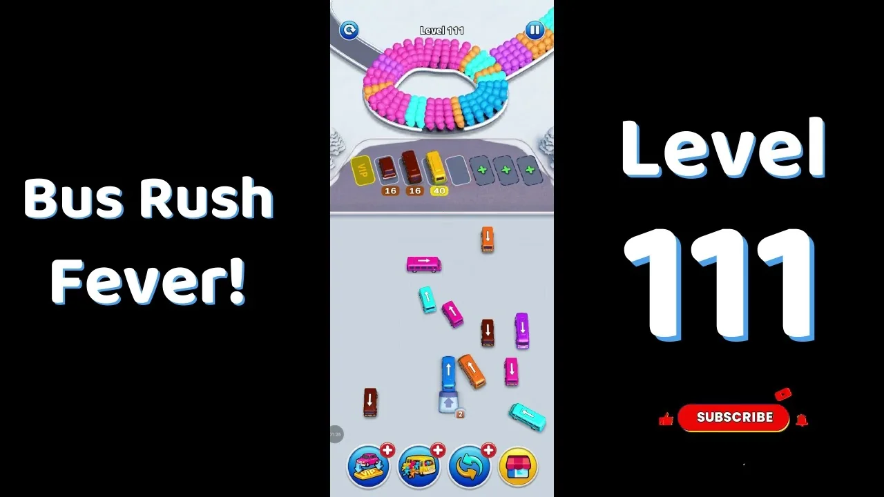 Bus Traffic Fever Level 111 board